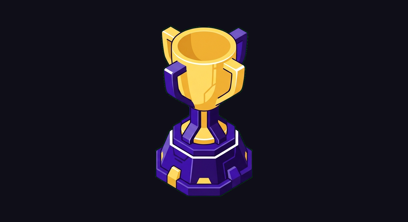 Trophy with transparent background