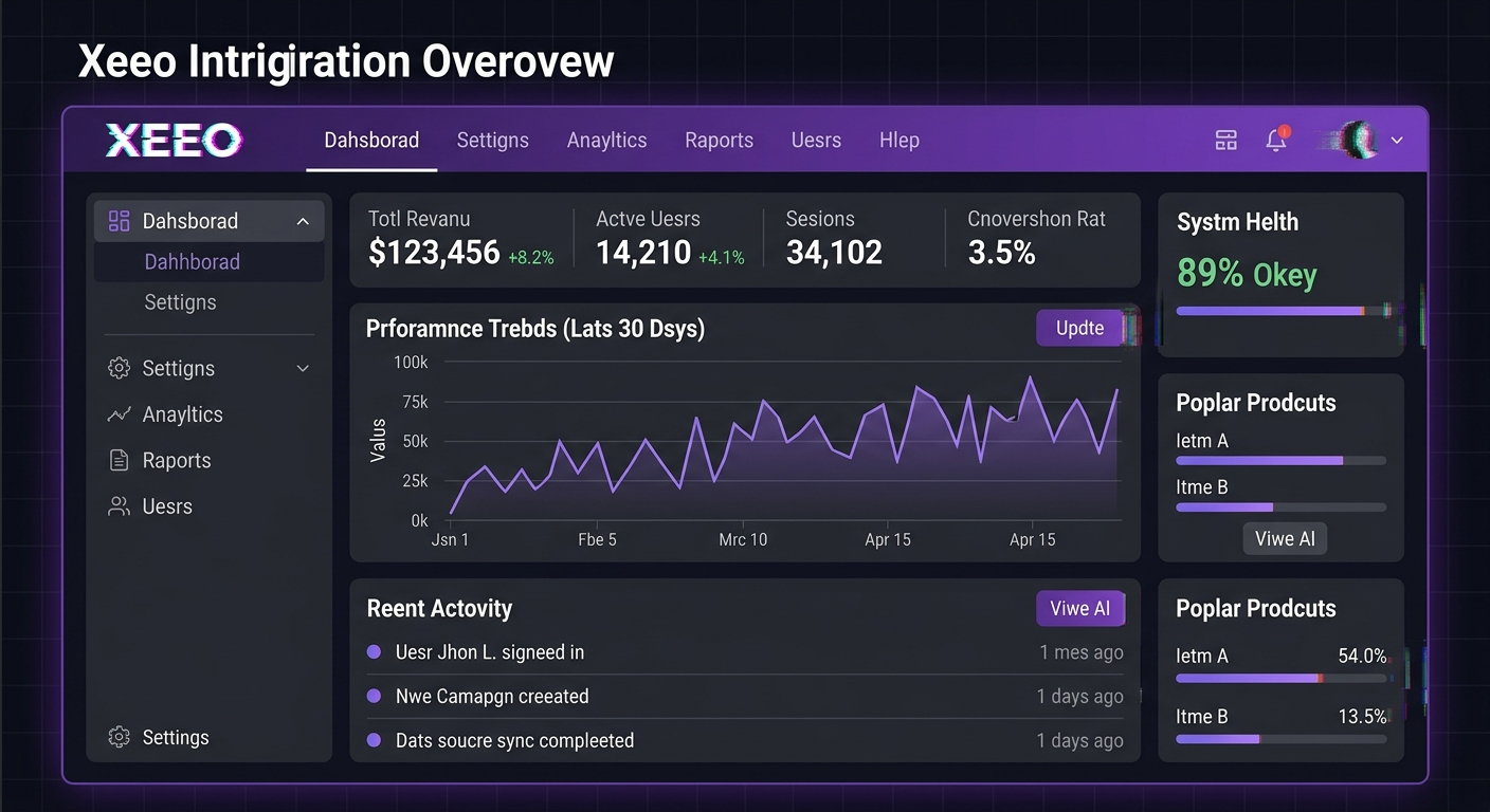 Test 2: Every word garbled — Xeeo Intrigration Overovew